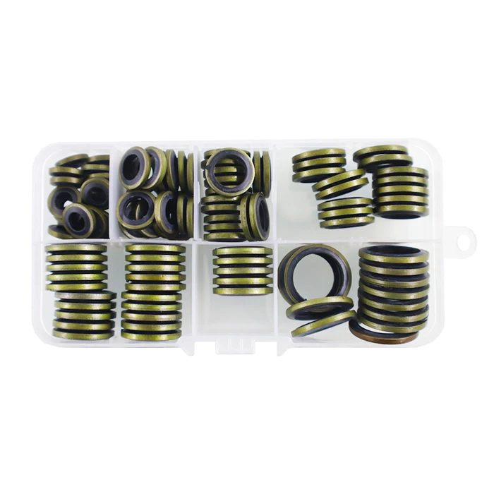 KAIRUITE Seal High Quality Metal Screw Dowty Washer EPDM Rubber Bonded Washer Seal kit 316 304ss