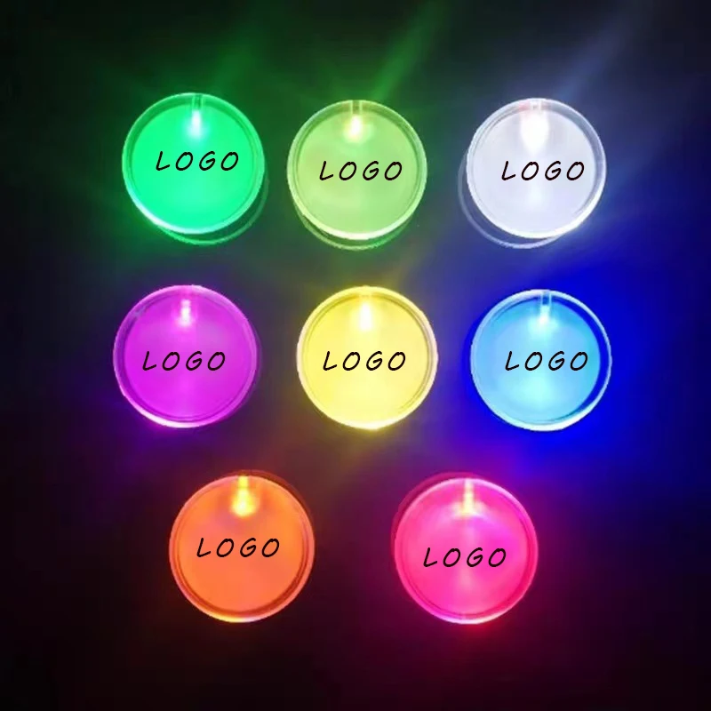 Customized Logo Printing Flashing Light Led Lapel Pins Led Name Badge for Concert Event Party Supplies Decoration