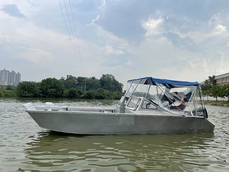 2023 Kinocean 6.4m Convenient Landing Craft Boat With 4mm Aluminum 5052 OEM Accepted
