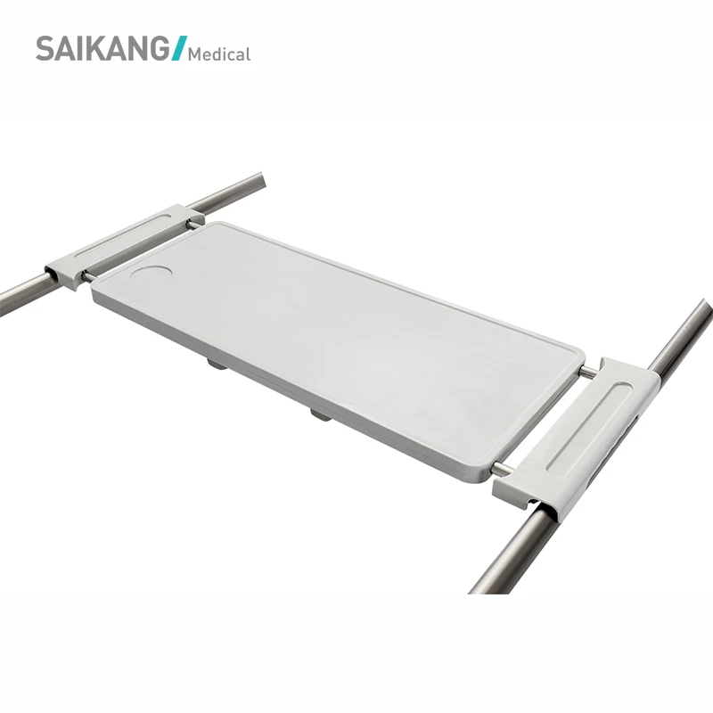 SKH046-1 Hospital Medical Adjustable Patient Dinning Overbed Table