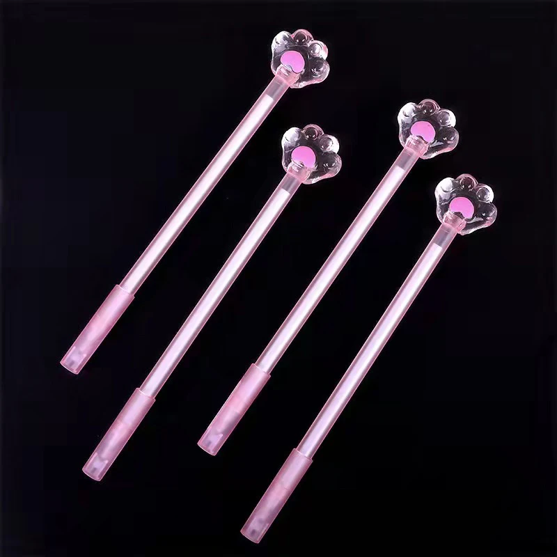 Креативная мультяшная Милая прозрачная маркерная ручка с кошачьими крапанами, школьные принадлежности для учеников, маркерная ручка с иглой 0,5