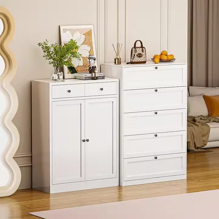 Modern Embossed Steel Cabinet for Home Storage, Multi-purpose Metal Wardrobe for Clothes and Essentials