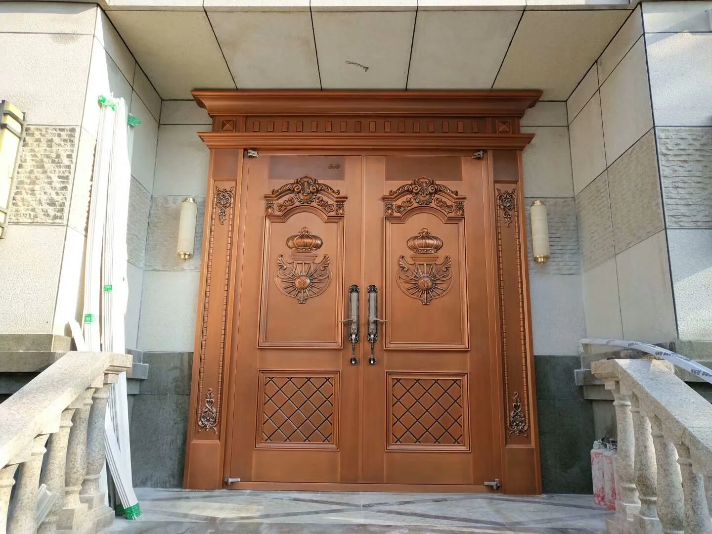 Luxury copper material high quality latest house main gate designs