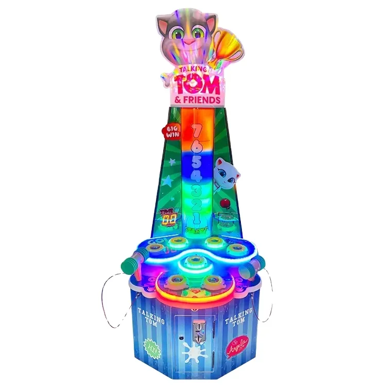 IFD Talking Tom Cat Whack a Mole Kids Hitting Hammer Amusement Coin Operated Machines for Sale