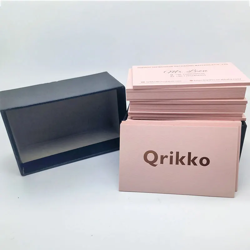 Custom Luxury Embossing Printing Art Texture Paper Business Card Matte VIP Membership Name Gift Cards