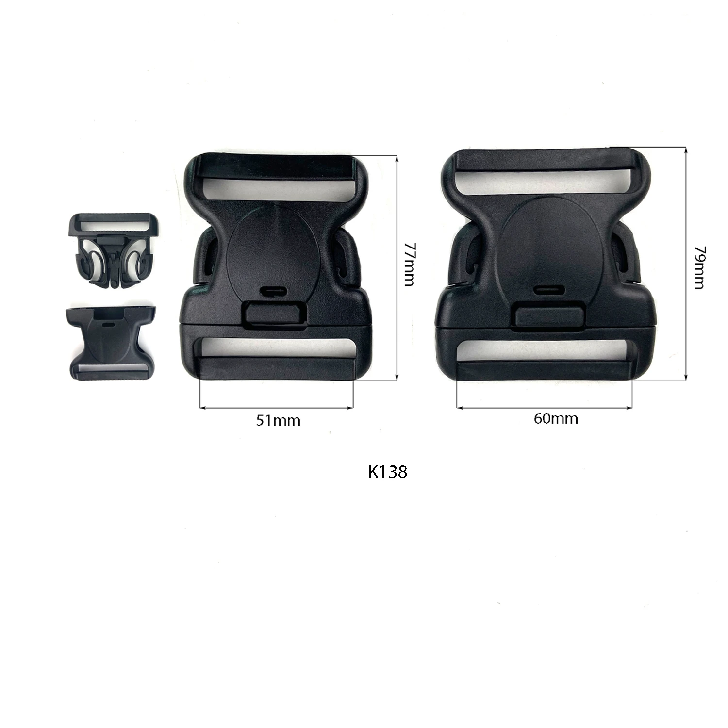 Лямки Пластиковые пряжки для носилки ремень безопасности или багаж сумка из pom-пластика аварийное отсоединение стороне