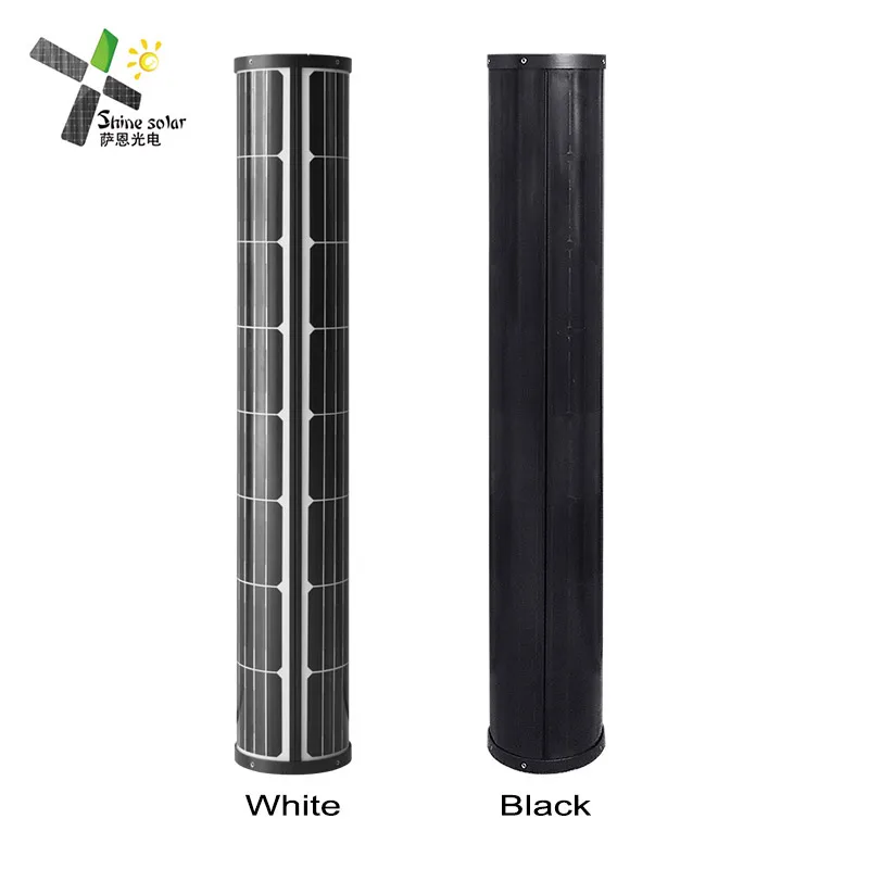 custom Cylindrical panel 55w 90w Sunpower cell Solar pv Module solar panel for solar light