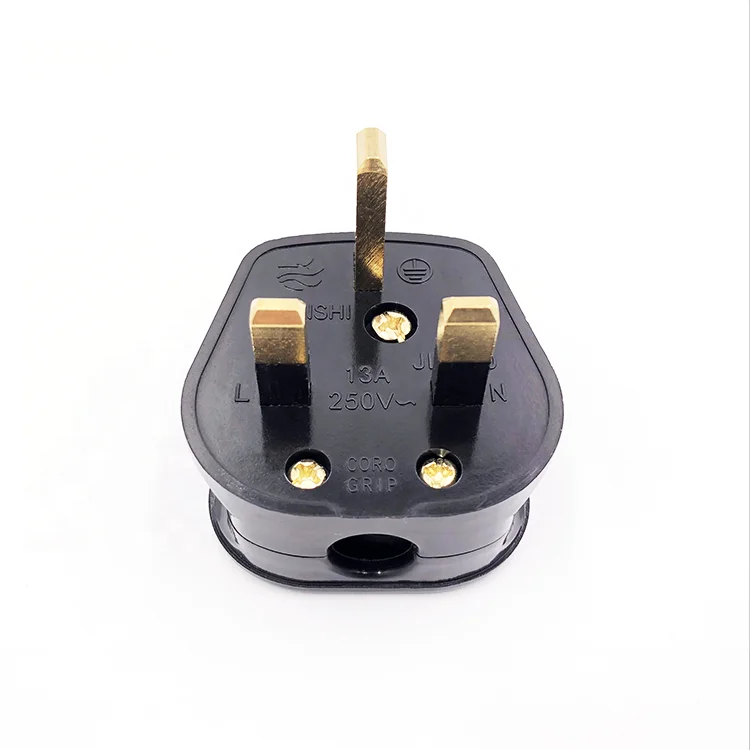 13A Fused BS1363 PC Urea Material 3 Prong Saudi Arabia Electric Plug