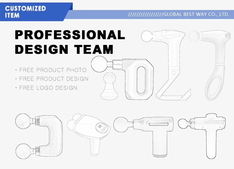 New Design LCD Double Percussion Massage Gun Portable Deep Tissue Muscle Dual Head Massage Gun For Pain Relief