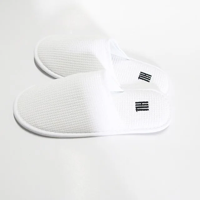 Wholesale Disposable Cheap Custom Spa Shower waffle  Hotel Slipper