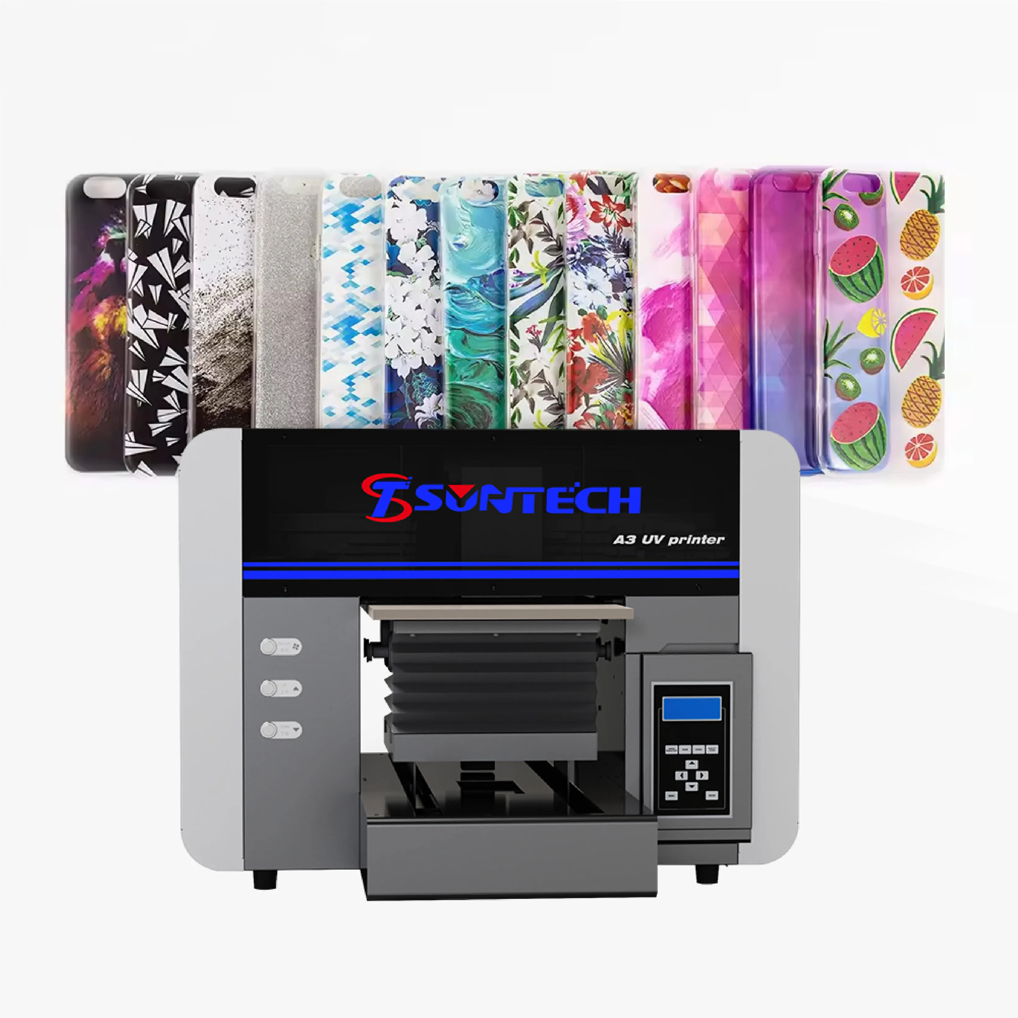 New XP600 Printhead UV flat printer Auto A3 Size UV flatbed varnish printer for Sticker phone case bottle glass metal sticker