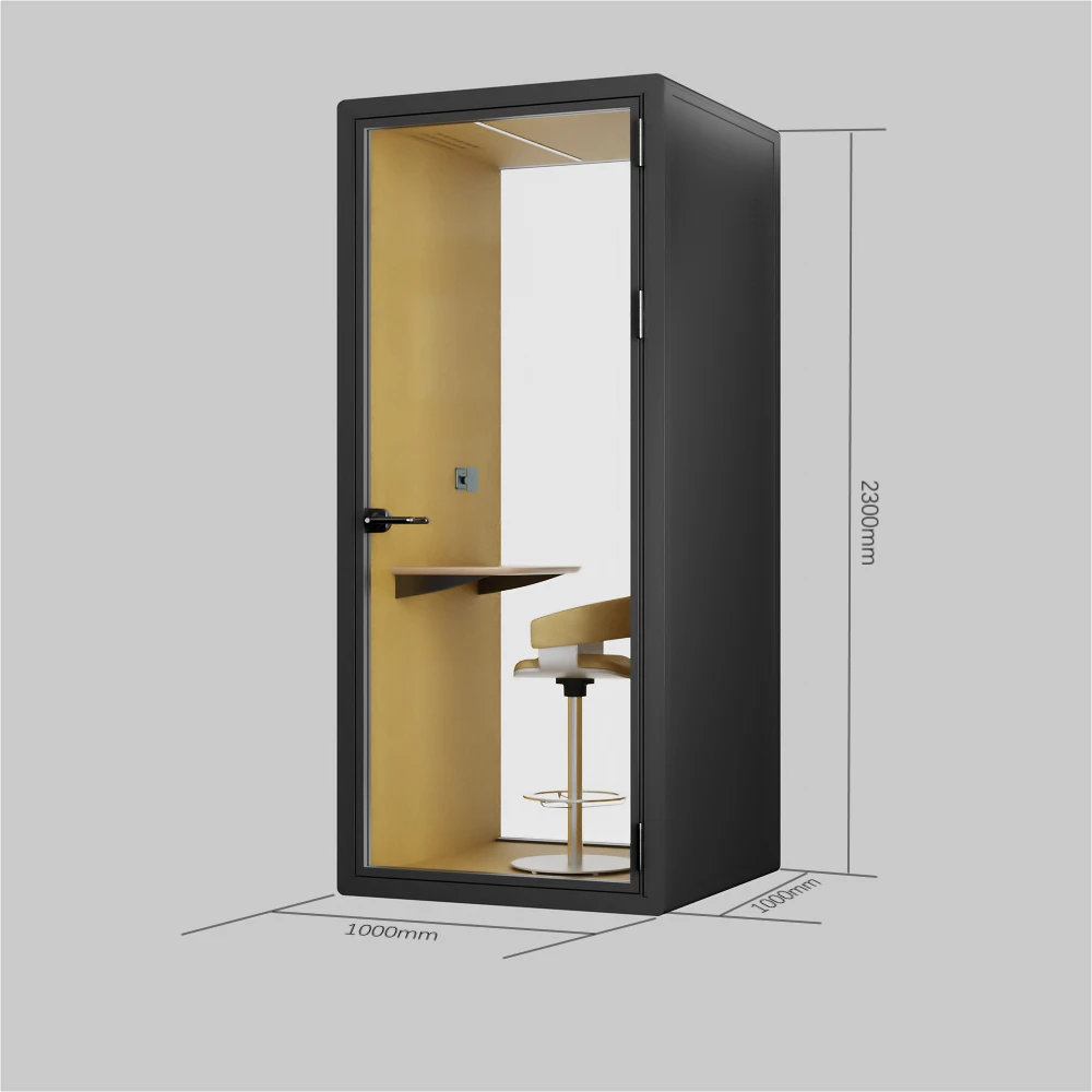China Custom Made Private Office Pod Noise-Reduction Booth Portable Work Pod For Enhancing Office Privacy