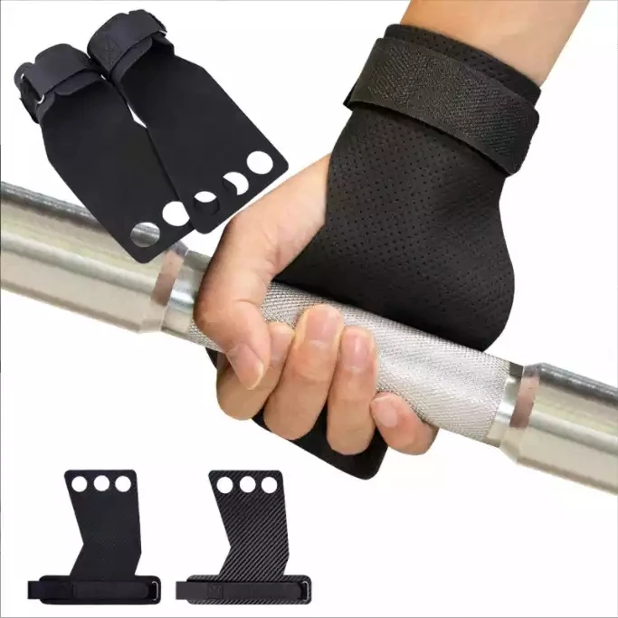 Hot Sales Carbon Fabric Gym Hand Palm Protection Grips Pull Ups Gloves for Weight Lifting