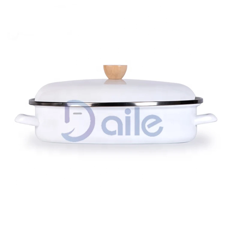 Factory supply attractive price printed decor enamel metal dishes
