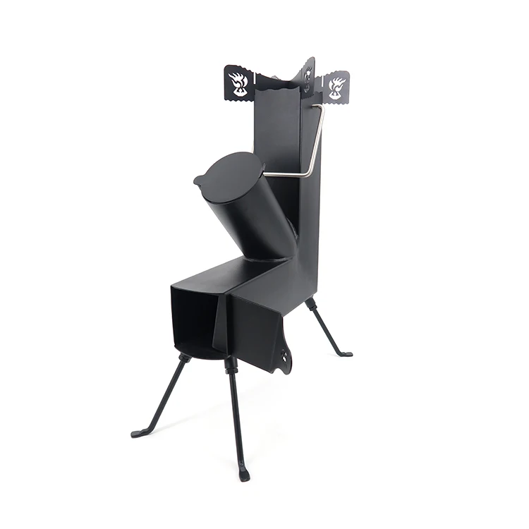 Углеродистая сталь современный дизайн мини дровяная печь для кемпинга открытый камин