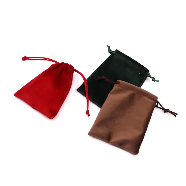 Small Velvet Cloth Jewelry Drawstring Bags Velvet Jewelry Pouches Candy Gift Bag for Jewelry Candy Small Gifts Christmas Wedding