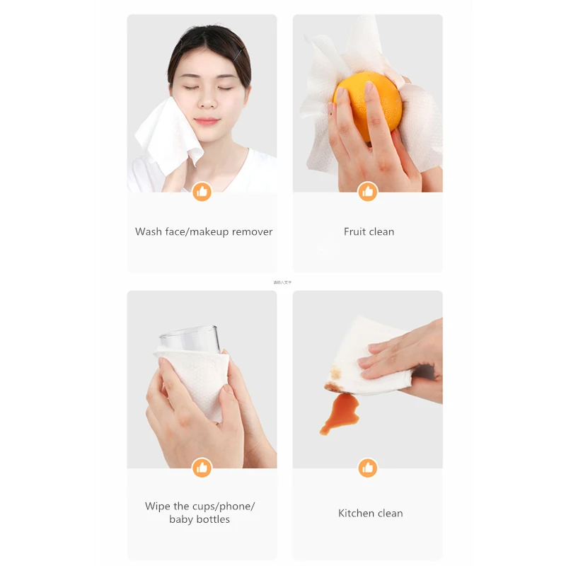 
High quality soft cotton facial towel custom oem wholesale face tissue 