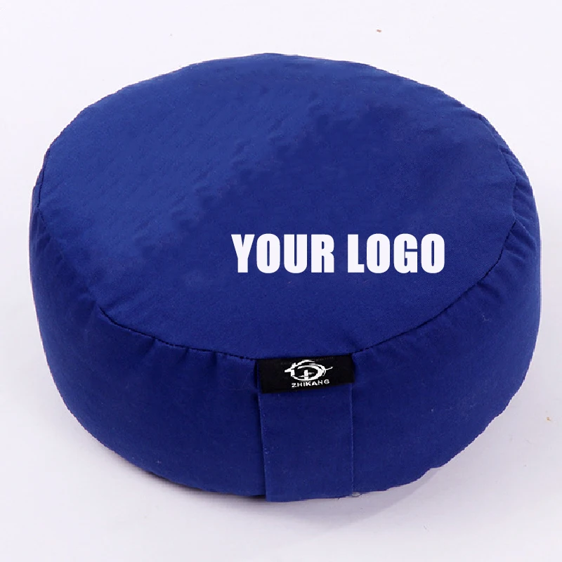 Custom design round cushion buckwheat shell Yoga meditation cushion