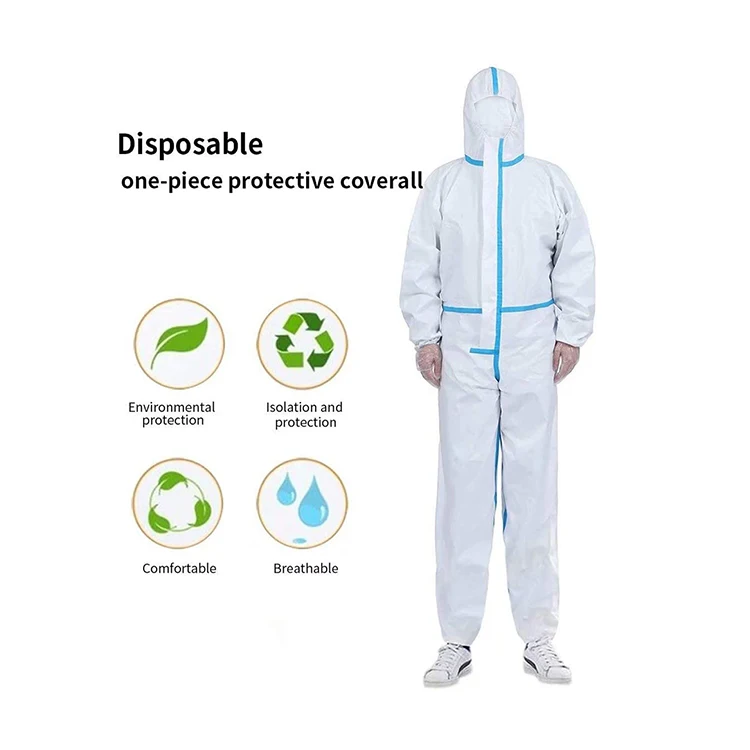 disposable Microporous coverall type 5/6 hospital uniforms overalls for men disposable coverall work wear security protection