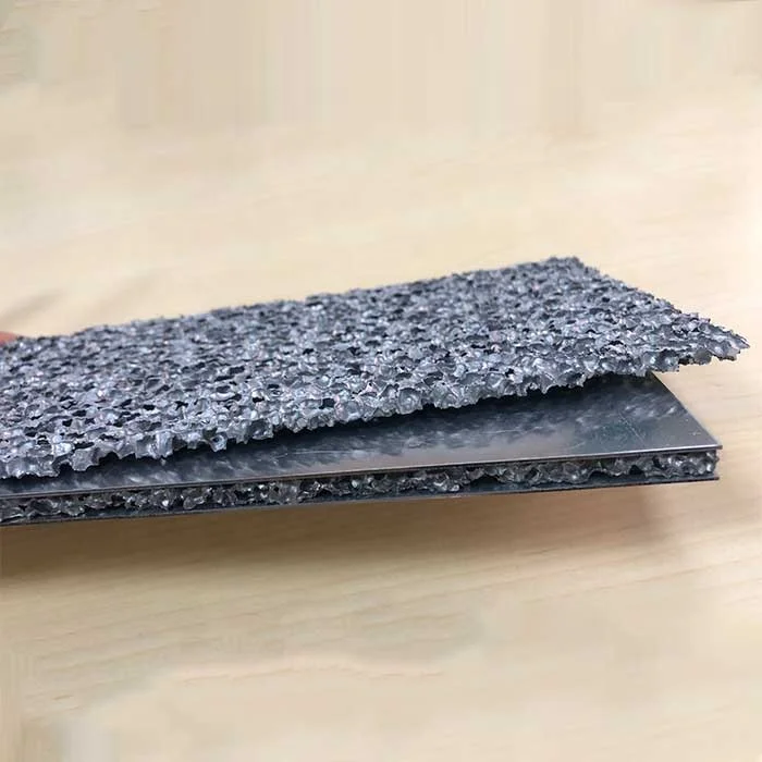 foamed aluminum sandwich panels for wall claddig