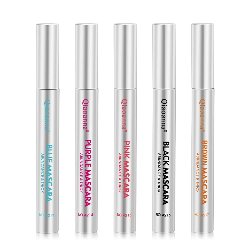 Тушь для ресниц Qiaoanna водостойкая 4D с цветным объемом и шелковым волокном фирменная торговая марка оптовая продажа