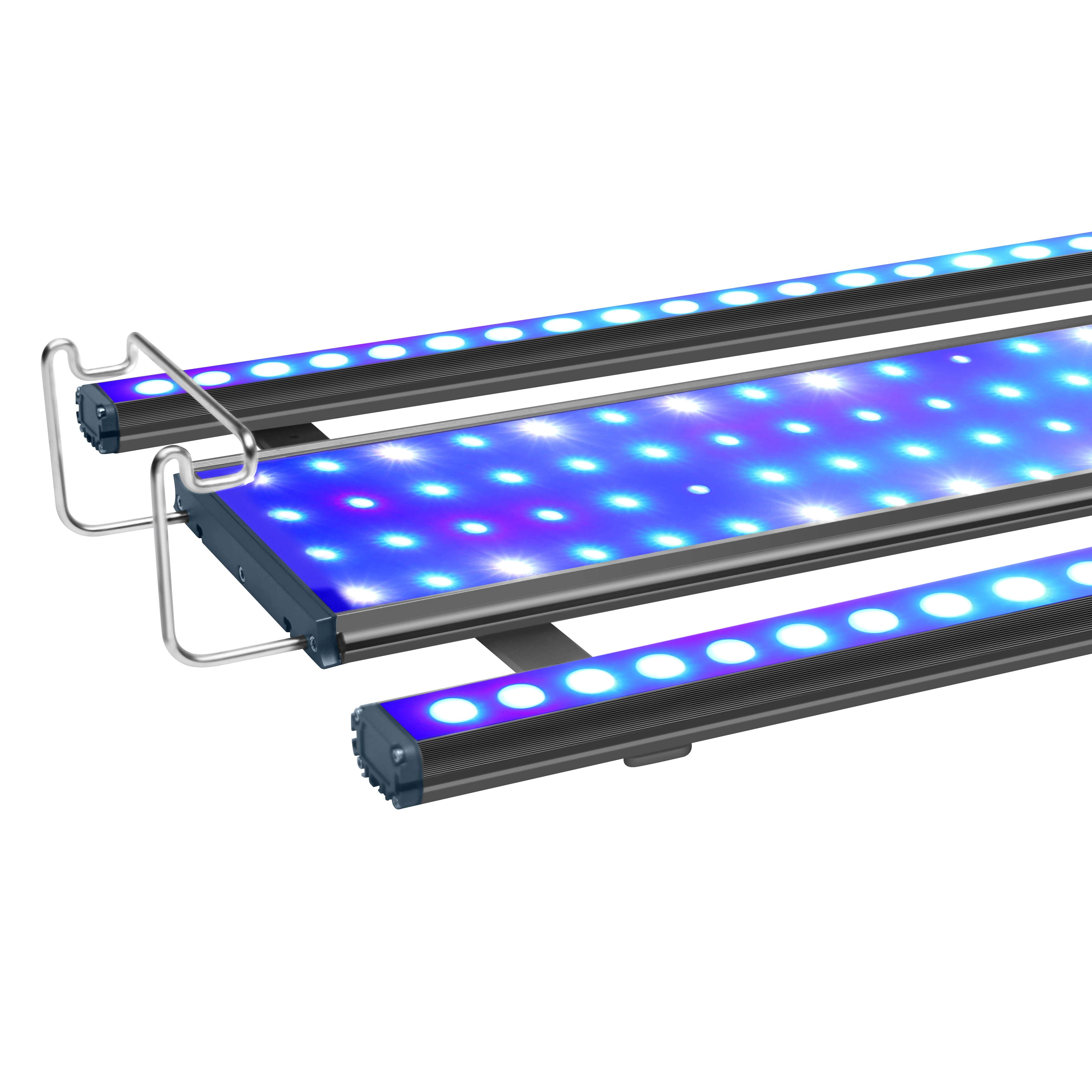 Marine led aquarium Light AQ220 WIFI control 4 channel programmable & LA Bar Combinated dimming 1200mm coral reef aquarium light