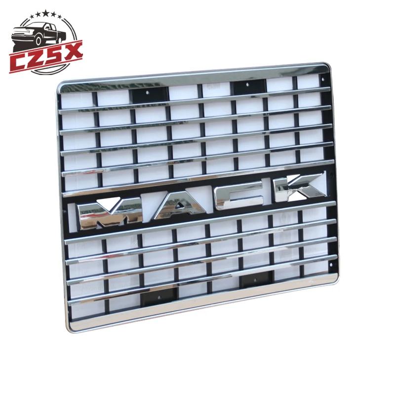 Auto body parts truck front chrome grille good quality with logo for Mack