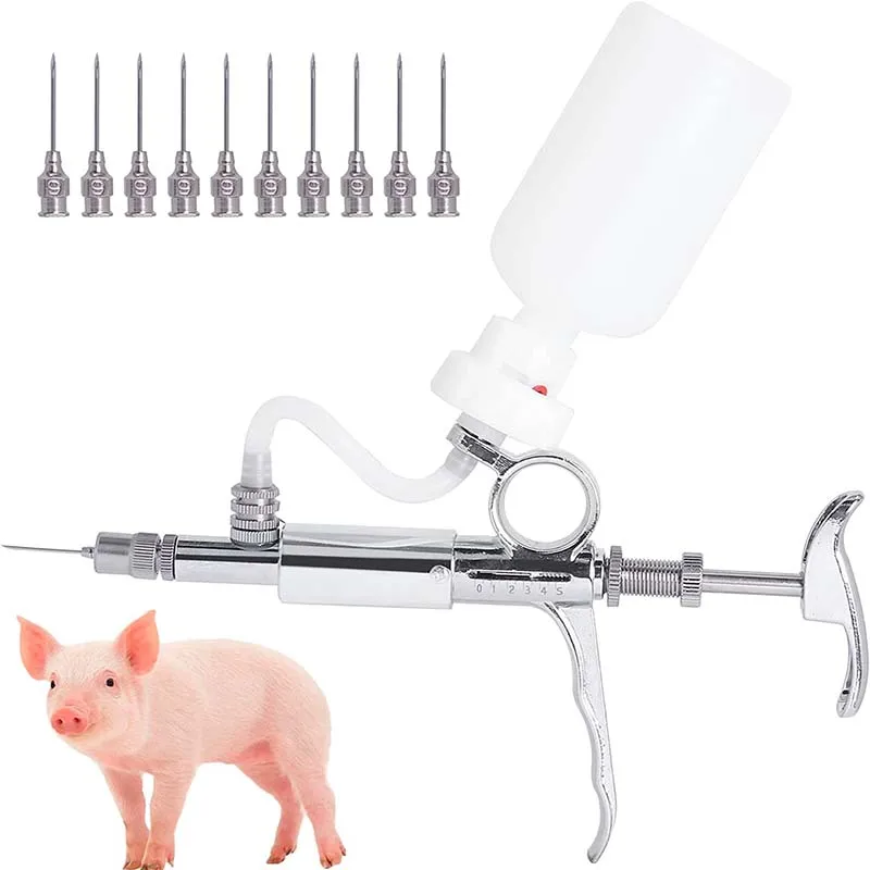 5ml Automatic Livestock Continuous Syringe Veterinary Poultry Vaccination Equipment