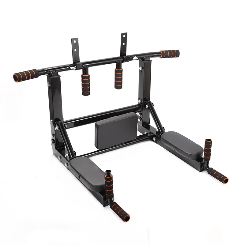 
Home Indoor Fitness Exercise Equipment Wall Mounted Pull Up Bar Station Multi-functional Chin Up Bar 