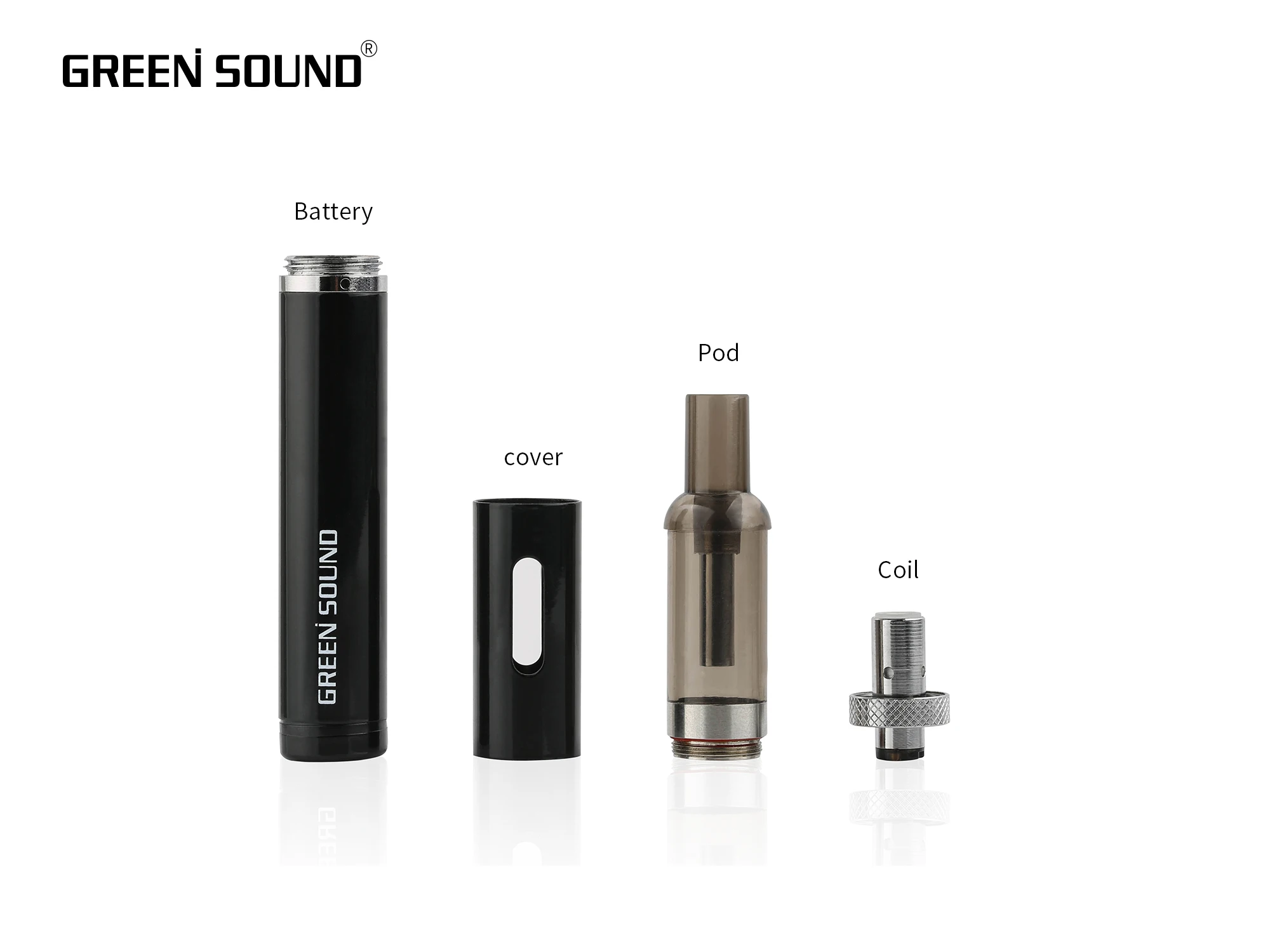
Vaporlax New vape pen kit Greensound Q3 starter kit 500 mah refillable cartridge 