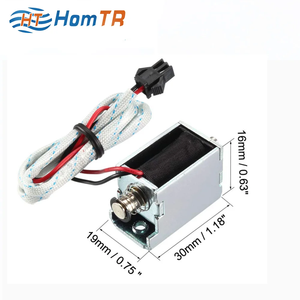 DC 24V/12V Push Pull Type Open Frame electric lock pick Electromagnetic Solenoid