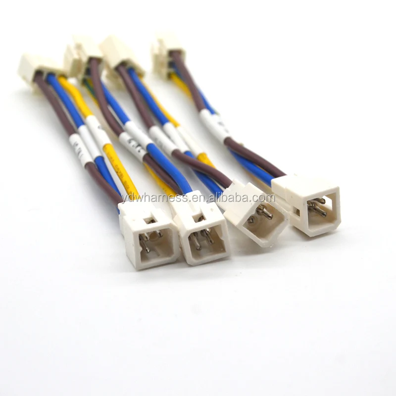 Customized Length 3.96 Mm High Temperature Resistant Cable Wire Harness  For Fan Assembly