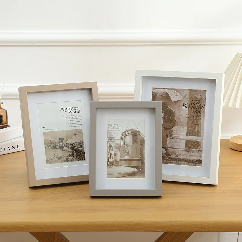 Family Wedding Wooden Picture Frame 4x6 Rustic Photo Frames With Love Heart