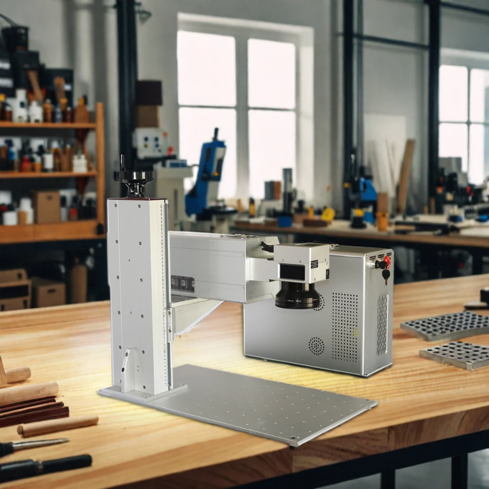 Newest Mini Desktop 3W 5W 10W UV Fiber Laser Engraving Marking Machine Water Cooling Competitive Price Pen Restaurant Industries