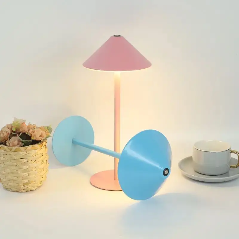 Modern Night Light Led Desk Lamp With Wireless Charger Usb Rechargeable Table Led Lamp Dimmable Led Desk Lamp