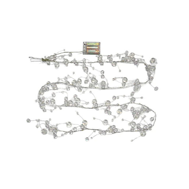 New Design Christmas Lights Acrylic Beads And Warm Color Led Lights For Home Decoration