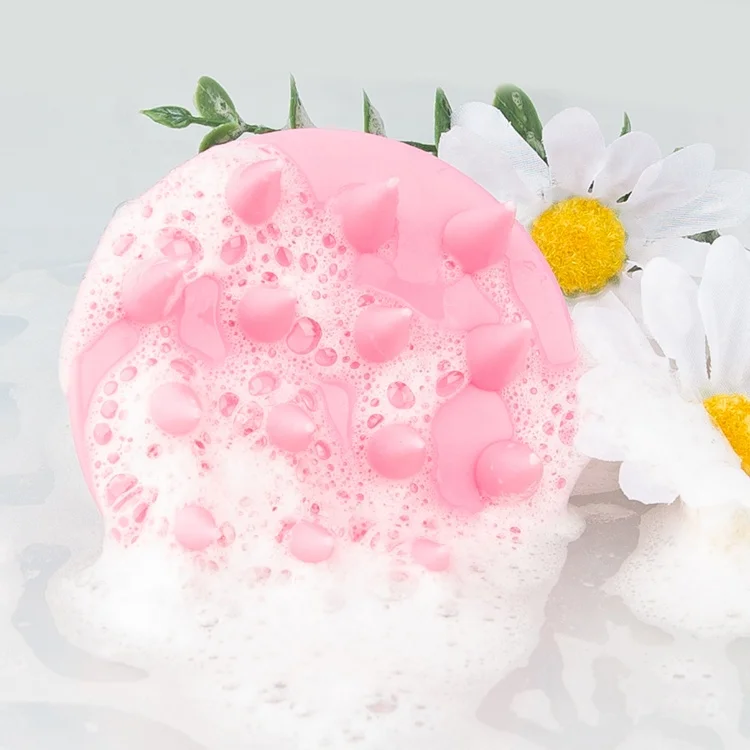 Gloway Long Bristles Scalp Exfoliator Comb Shampoo Head Scrubber Hair Scalp Massager Shampoo Brush For Dandruff Removal