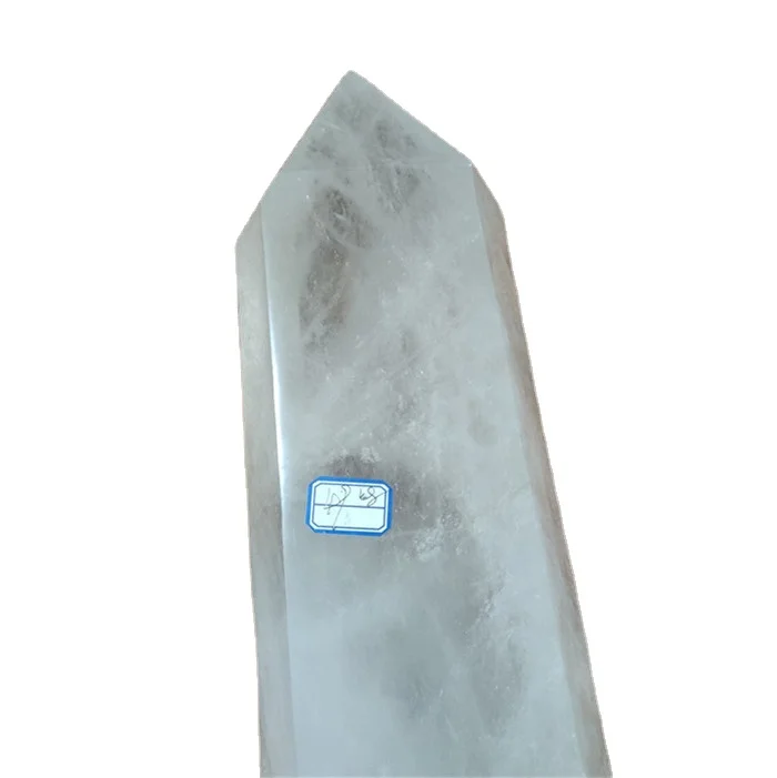 large natural rock white quartz crystal wand prism crystal craft tower points