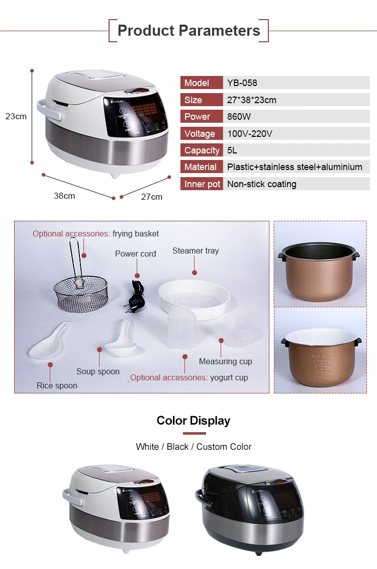 Big Rice Cooker Electric Rice Cooker Multifunction Kitchen deluxe multi digital slow rice cooker