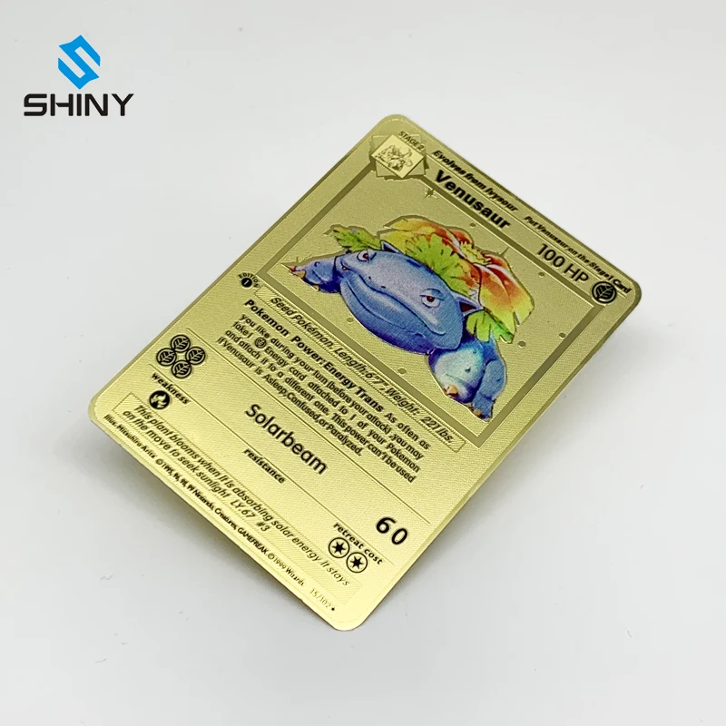  RTS 1-е издание Charizard blastise Venusaur Vmax Золотистый металлический Покемон базовый набор Торговые игровые
