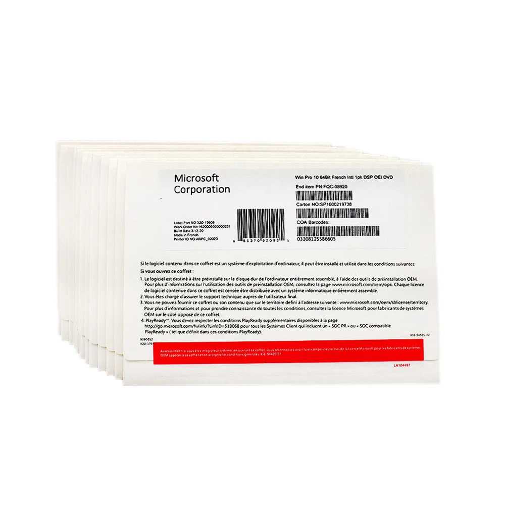 Microsoft Windows 10 Professional OEM лицензионный ключ для windows 10 pro онлайн/загрузка и активация DVD