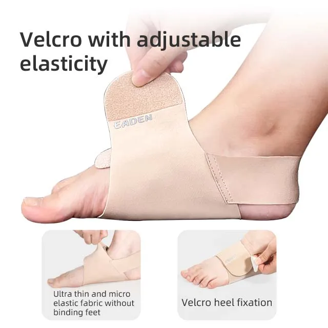 Flat Foot Corrector Equipped With Adjustable Silicone Support Helps Arch Correction