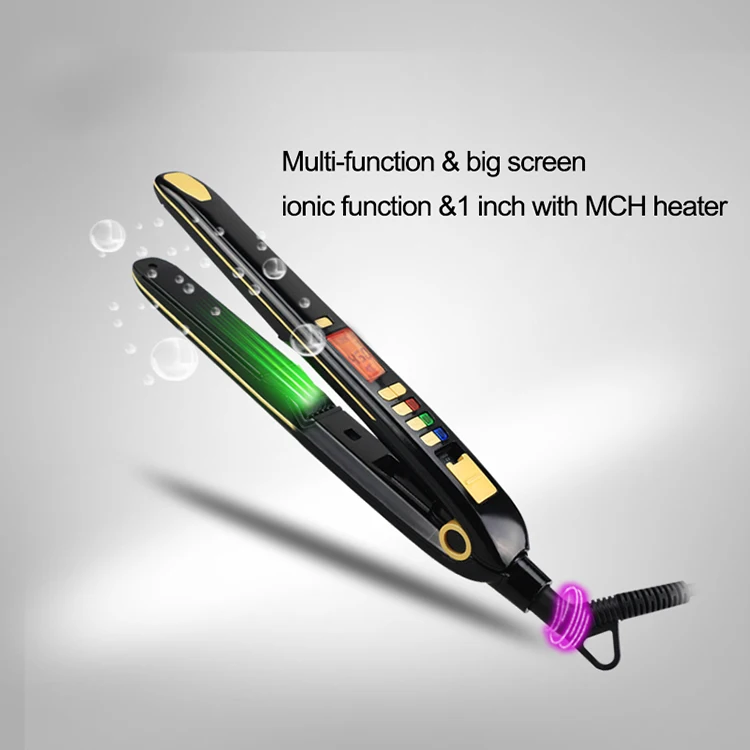 High Temp Straightener Hot Comb Hair Household Frizz Infared Infrared Steam Japanese Keratin Straightening Korean Lcd Brush