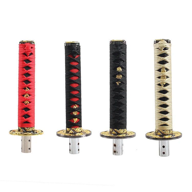 20cm Universal Katana Samurai Sword Gear Shift Knob Warrior Series Manual Stick Shift Knob with 4 Ad