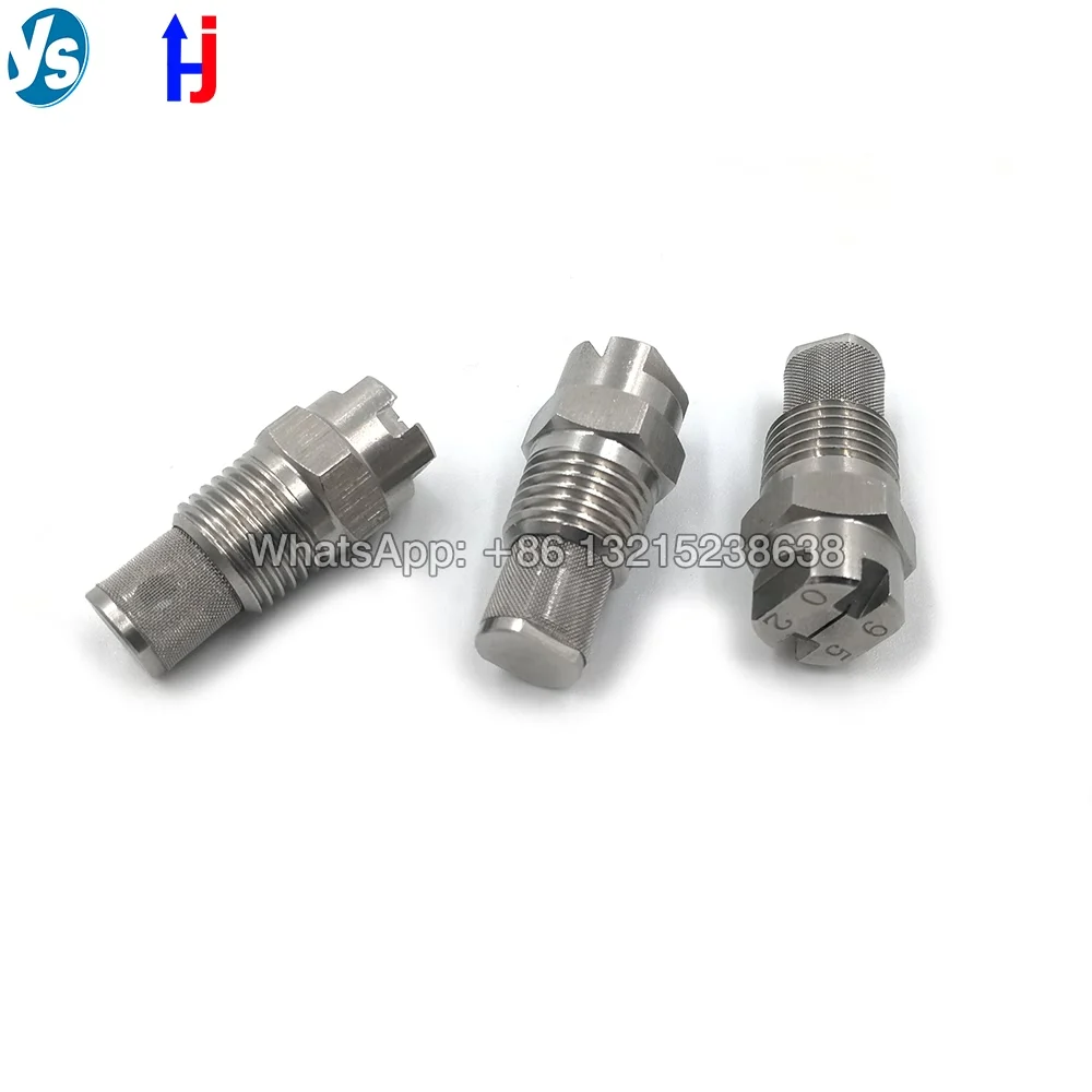 2 YS HVV-L Flat Fan Spray Nozzle, Stainless Steel Vee Jet Flat Spray Nozzle, Washing Flat Fan Nozzle With Filter Inside