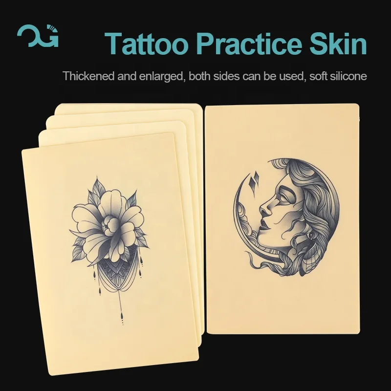 OG Produce Tattoo Fake 2Mm Ultrasound 3Mm Tiny Permanent Makeup A4 Size Thick Silicon Design Vitiligo Surturing Practice Skin