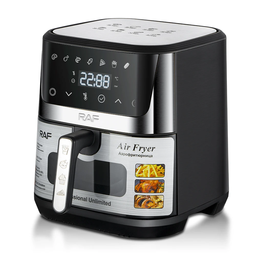Raf Brand Big Capacity 8.5L Stainless Steel air Freyer Inner Cavity Electric Visible Digital air Fryers