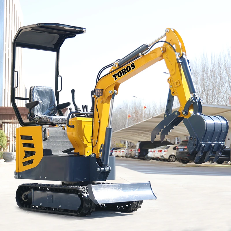 Factory Price 1ton Crawler Small Digger Multifunctional Farm Garden Mini Escavatore Fast Delivery Epa Diesel Engine Excavator