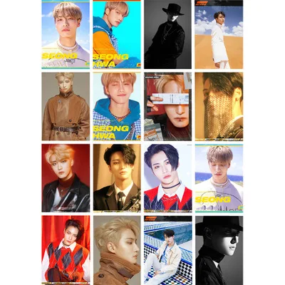 Wholesale Kpop 16pcs/set Idol Merchandise ZERO Ateez Photo Card Lomo Card