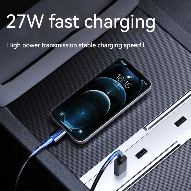 Applicable Tesla modelY/3 car (27W) docking station center HUB expander USB charging adapter Y modification accessories